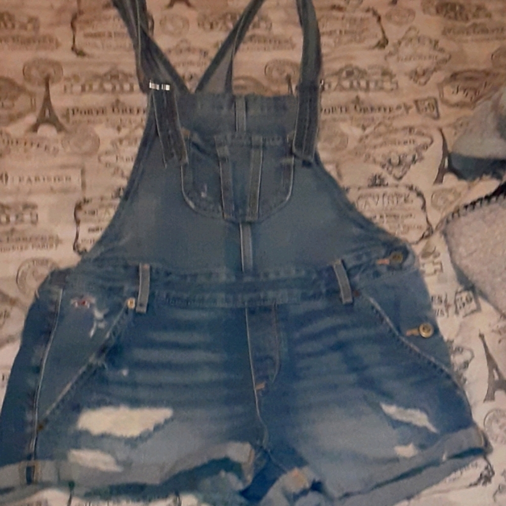 Hollister overall shorts
